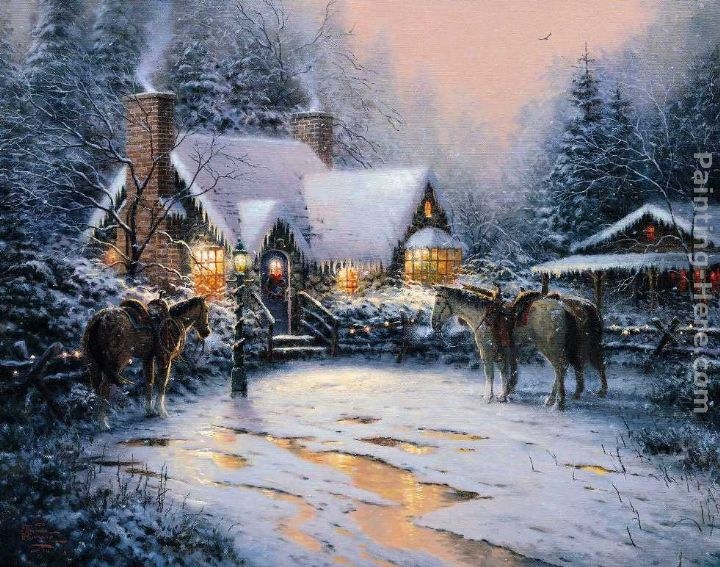 Thomas Kinkade A Christmas Welcome